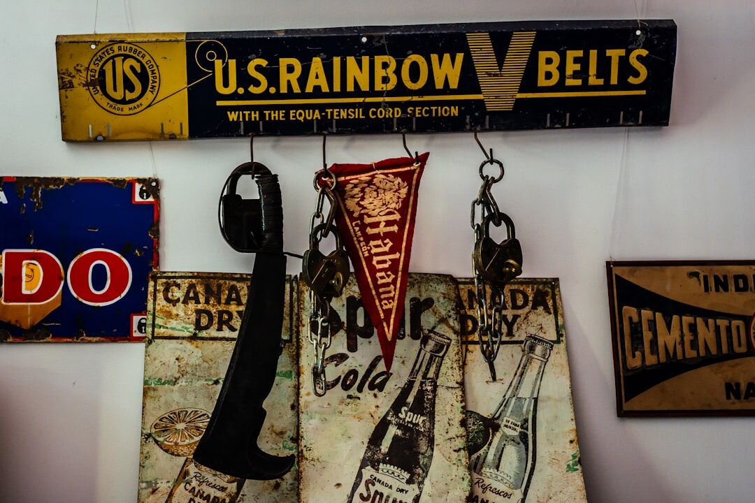 vintage advertising objects