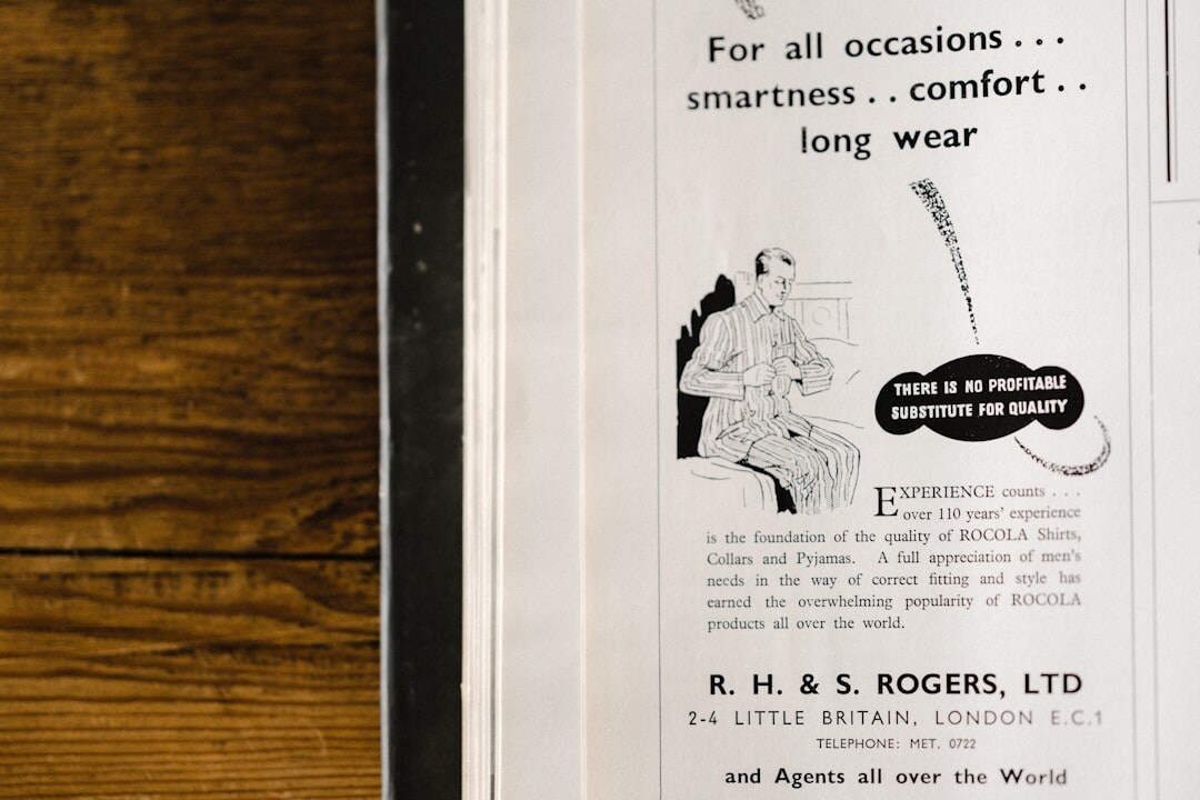 vintage product ad