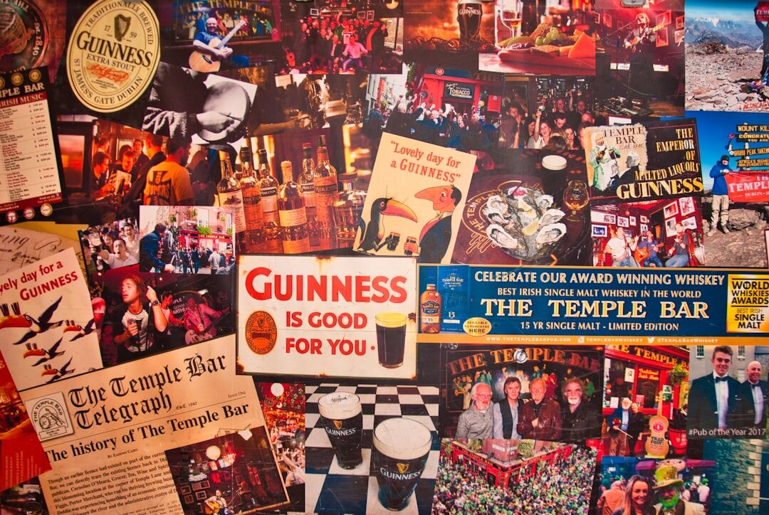 retro advertising collage